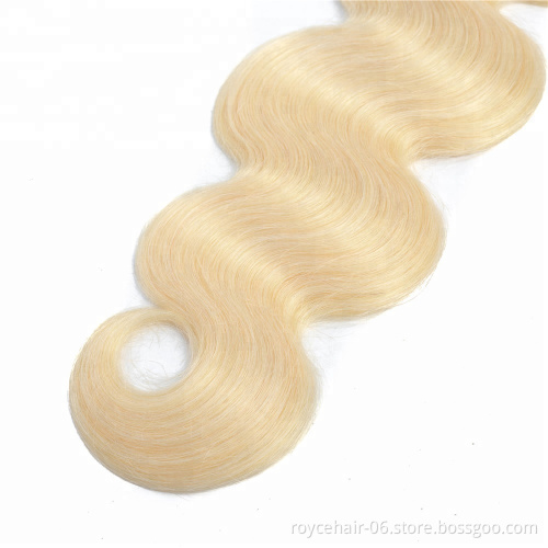 Hot Sale Human Hair Extension Body Weave Color 613 Raw Indian Hair Vendor